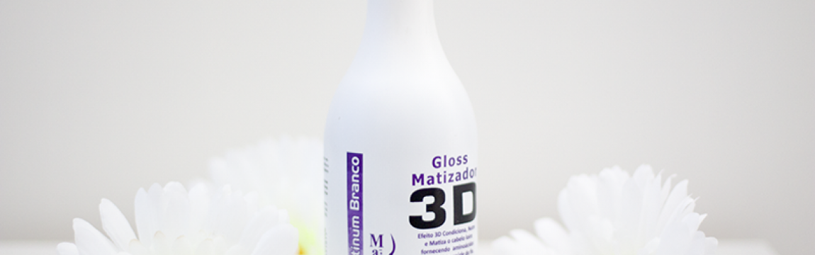 Testei: Gloss 3D matizador platinum branco Magic Color